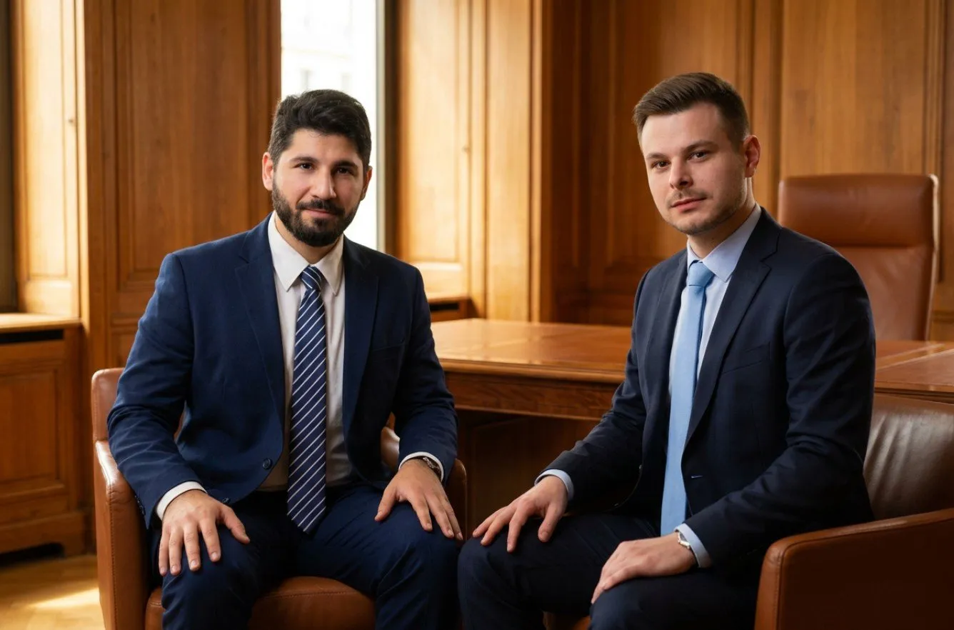 Mathieu et Akim, conseillers Ferless Conseil, en réunion de travail