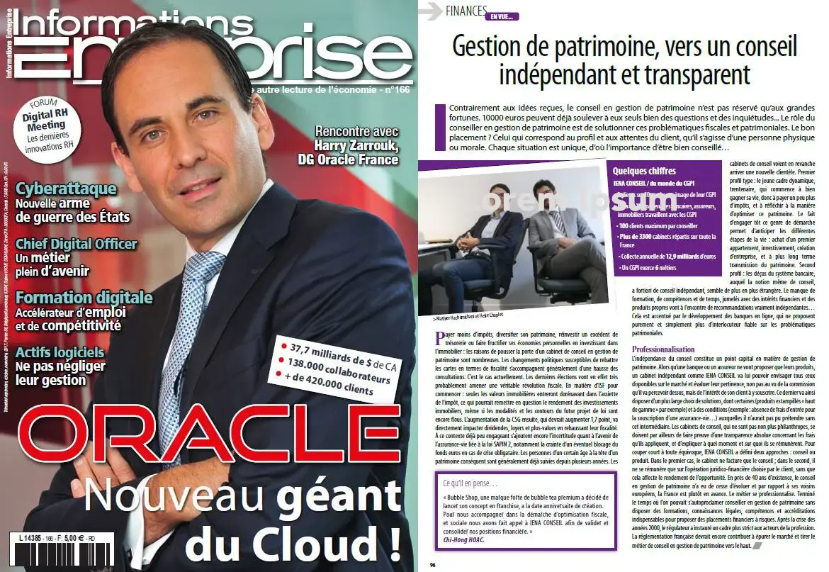 Interview de Ferless Conseil dans Informations Entreprise